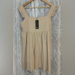 Nasty gal beige dress NWT